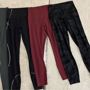 lululemon align 23” legging red merlot